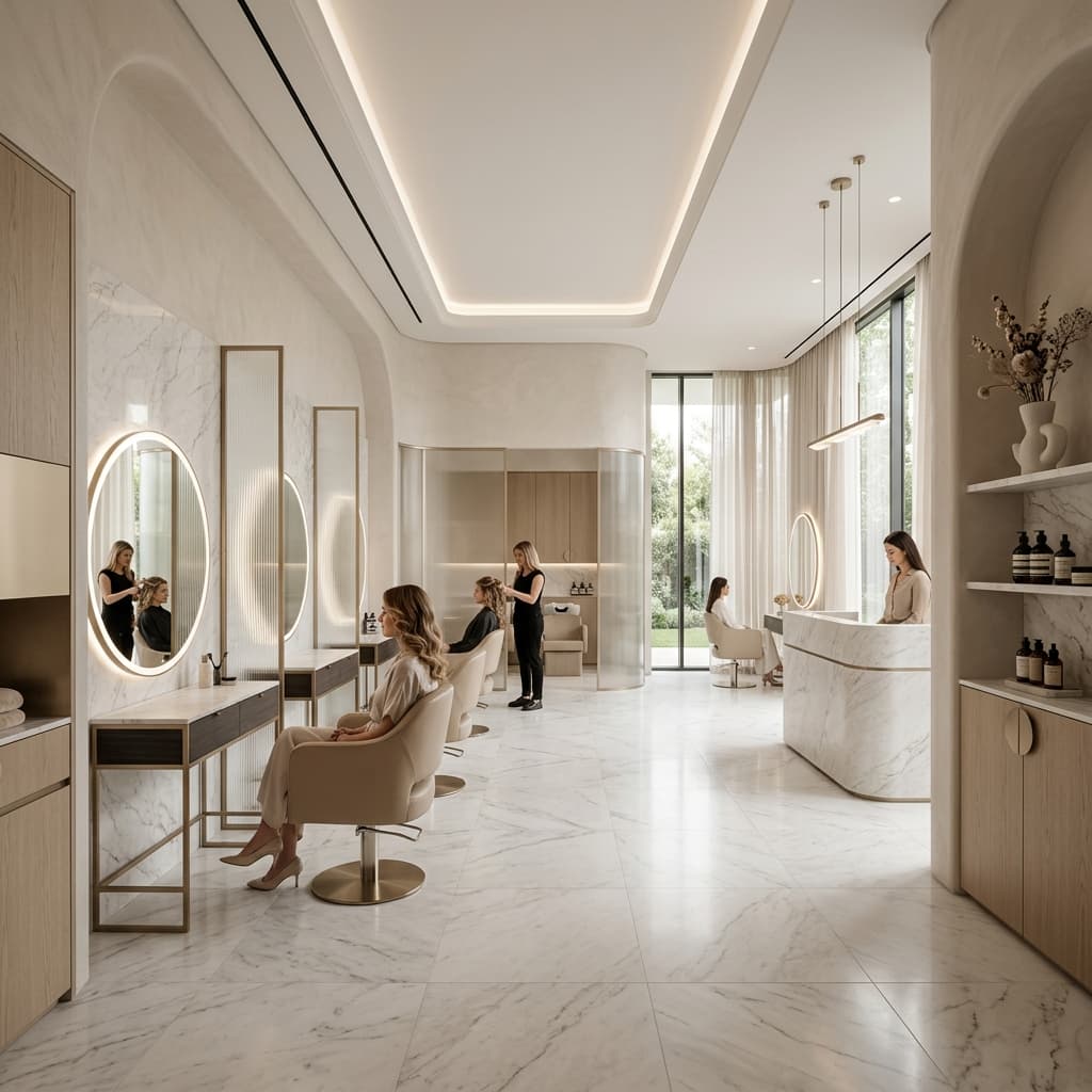 Interior de salão de alto padrão